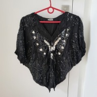 śliczna bluzka motyl z cekinami r 38
