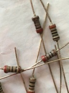 6x Rezystor 1 kOhm, 2%, 0,25 W