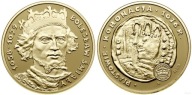 BOLESŁAW II ŚMIAŁY (NUMIZMAT) SREBRO PLATEROWANE Au999 (556)