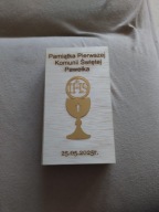 Drewniane pudełko na pieniądze / Komunia Święta/ grawer/ personalizowane