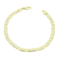 86725 Bransoletka stal chirurgiczna 316L pozłacana 14k gucci 21 CM 5,2 MM