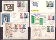 CEPT Europa FDC 1956 rocznik komplet
