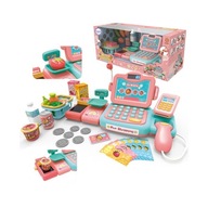 WOOPIE Kasa Sklepowa dla Dzieci – Skaner Waga Mikrofon+24 Akcesoria