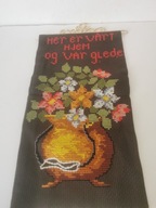 KILIM MAKATKA CZYSTA WEŁNA DO POWIESZENIA SKANDYNAWSKI HAFT