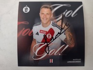Zdjęcie 13x13 autograf ŁKS Łódź sezon 2025/26 Gol Mateusz Lewandowski