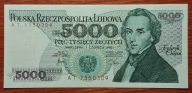 PRL 5000 zł 1982 AT 1350309 Stan unc