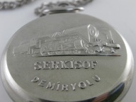 Radziecki kieszonkowy zegarek Mołnia Molnija . Serkisof . dewizka