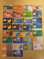 KARTY TELEFONICZNE SIM Z RÓŻNYCH KRAJÓW, 30 SZTUK