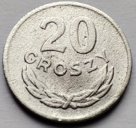 20 Groszy 1961r śr. 20mm Aluminium