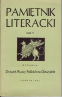 PAMIĘTNIK LITERACKI Tom V proweniencja