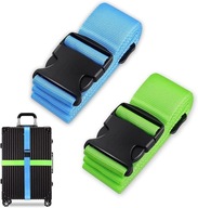 Zestaw4x Pasy do Walizki Regulowane Taśmy Bagażowe z Klamrą Antypoślizgowe