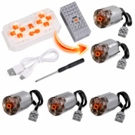 Zestaw silników do klocków Technic 2x XL 3x M 9 elementów