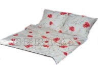 Pościel kora lux 160x200 + 2x70x80 guzik K maki b-x