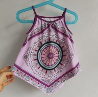 Koszulka top bez rękawów Topolino 110 boho mandala bawełna (453)