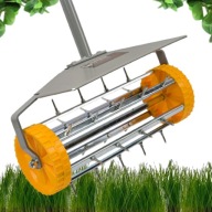 WERTYKULATOR AREATOR RĘCZNY NA KÓŁKACH DO TRAWNIKA TRAWY OGRODU OBROTOWY