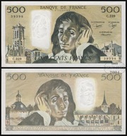 BNA - FRANCJA 500 Franków 1985 C.229 # P156e # PIĘKNY # XF/UNC