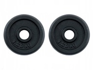 Obciążenie Żeliwne Talerz Krążek do hantli z otworem na gryf 26 mm 2x1,25kg