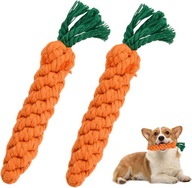 ZABAWKA DLA PSA GRYZAK MARCHEWKI 2 SZT DO CZYSZCZENIA ZĘBÓW