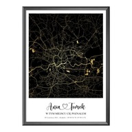 MAPA GWIAZD PARSONALIZOWANY PREZENT NA WAALENTYNKI KREATYWNY PREZENT OBRAZ