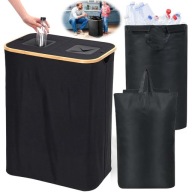 KOSZ DO SEGREGACJI 140 L POJEMNIK NA BUTELKI I PUSZKI, Z WYJMOWANYM WORKIEM