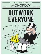 Plakat „Monopoly Motivation” – Motywacyjny Plakat z Cytatem