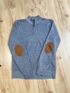 BLUZKA - SWETER 'POLO' ze stójką i zamkiem SUPER na chłody R. 'M'-170/174