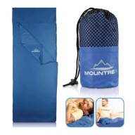 ŚPIWÓR TURYSTYCZNY LETNI, Z ZAMKIEM 220x90 - CIEPŁY, LEKKI, POKROWIEC