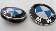 EMBLEMAT E46 TOURING BMW 3 ZESTAW PRZÓD/TYŁ biało/niebieski