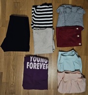 ZESTAW UBRAŃ DAMSKICH , R. M , 8 sztuk