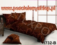 pościel z satyny 160x200 + 2x70x80 zamek S 1732 B bordo jedwabna D-pol