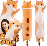 DŁUGI KOTEK PLUSZAK MASKOTKA PODUSZKA ZAGŁÓWEK 70cm XXL