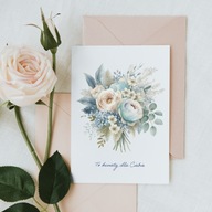 Kartka okolicznościowa Walentynkowa 14,8x21 To kwiaty dla Ciebie