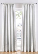 Zasłona zaciemniająca termiczna taśma 245x270 szeroka kotara biała.