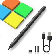 Suejezt Rysik do Microsoft Surface 4096 poziomami nacisku gumką czarny A185