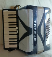 Akordeon HOHNER BLACK 48 basow SPRAWNY!! + FUTERAL