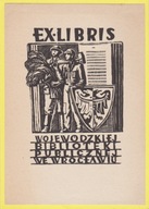 Mrugacz-Meinhardowa Waleria Exlibris Woj Biblioteki Publicznej Wrocław 1951