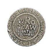 Unikatowy Żeton zwią z Ośrodkiem Archeologicznym we Wrocławiu ul. Jatki 41.