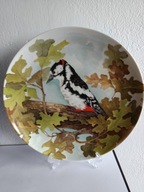 PORCELANOWY TALERZ AK KAISER DZIĘCIOŁ