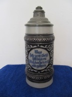 Rytowany Ogromny 1L Stary kufel ok,1890-00r -42-