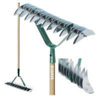 AERATOR RĘCZNY WERTYKULATOR BEGRIS 37 CM DWUSTRONNY METAL Z TRZONEM