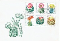NRD - kaktusy - Mi. 2802-07 na kopercie FDC