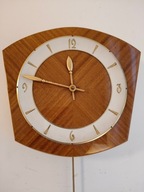 Stary pięknie zdobiony wiszący zegar wagowy AMS W120/54, do regulacji