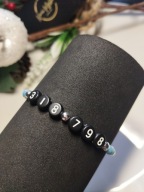 Bransoletka z Kodem Grabovoja Hematyt szkło