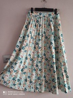 włoska SPÓDNICA JAK PLISOWANA kwiaty 36/38 NOWA