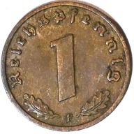 III Rzesza. 1 reichspfennig 1938 F