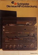 SCHNEIDER Audio Hi-Fi katalog prospekt 1979/80r