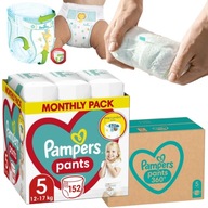 PIELUCHOMAJTKI PAMPERS PANTS ROZMIAR 5 152szt 12-17kg!GIGA ZAPAS KOMFORTOWE