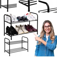 STOJAK NA BUTY CZARNY SZAFKA REGAŁ PÓŁKA METALOWA ORGANIZER NA OBUWIE LOFT