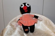 Krecik w sukience – ręcznie wykonana maskotka