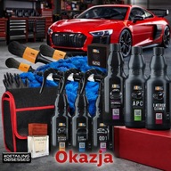 ADBL zestaw kosmetyków samochodowych 6x500 ml + perfumy Fresso + organizer